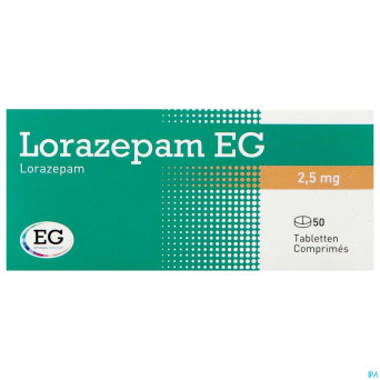 Lorazepam eg comp 50x2,5mg