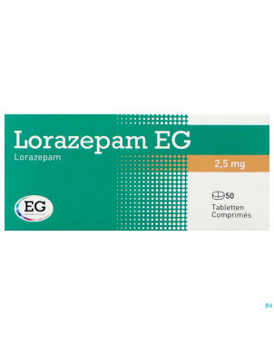Lorazepam eg comp 50x2,5mg