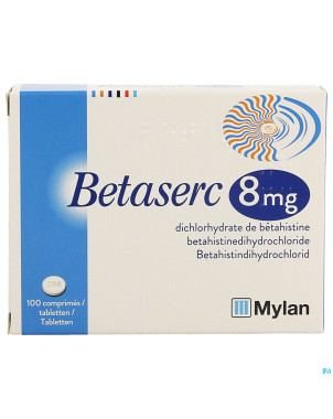 Betaserc comp 100 x  8 mg