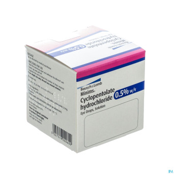 Minims cyclopentolate 0,5% 20x0,5ml