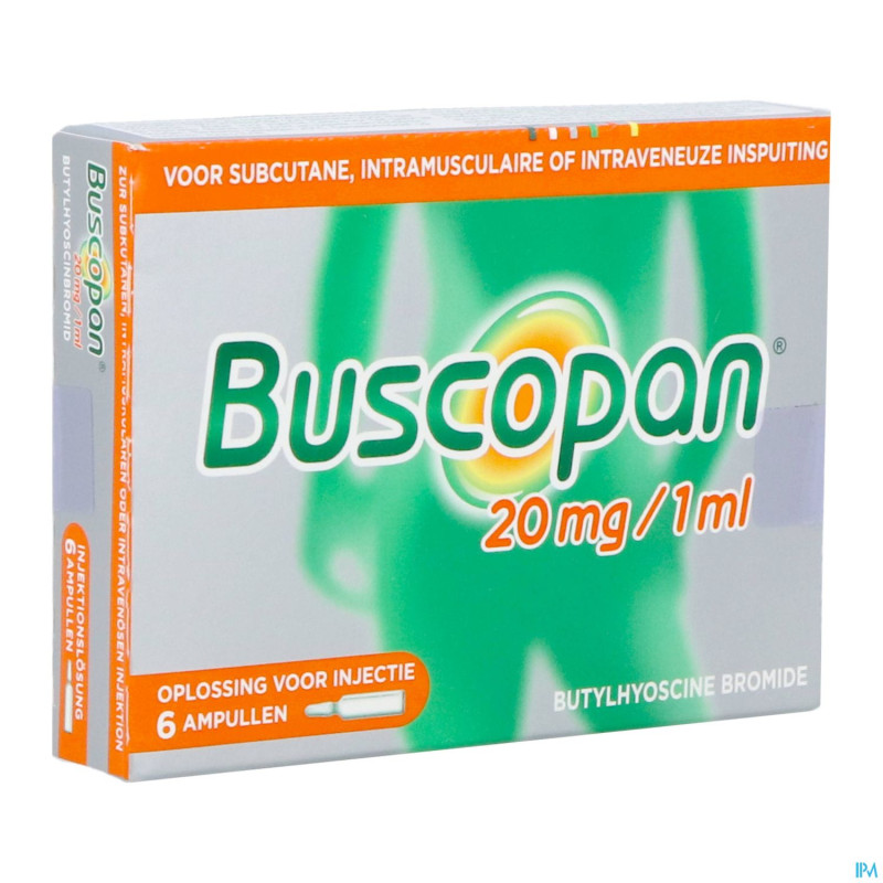 Buscopan amp   6 x 20 mg/1 ml