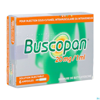 Buscopan amp   6 x 20 mg/1 ml