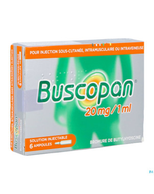 Buscopan amp   6 x 20 mg/1 ml