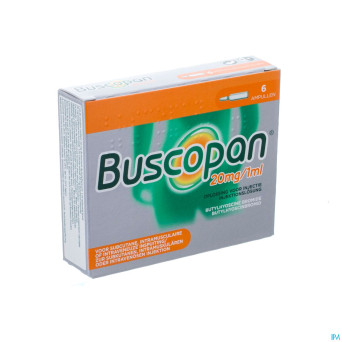Buscopan amp   6 x 20 mg/1 ml