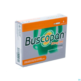 Buscopan amp   6 x 20 mg/1 ml