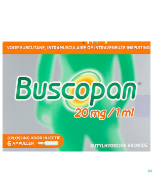 Buscopan amp   6 x 20 mg/1 ml