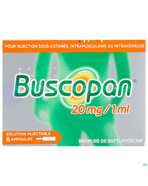 Buscopan amp   6 x 20 mg/1 ml