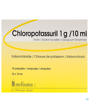 Chloropotassuril amp. per os 10