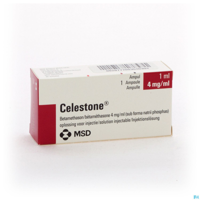 Celestone amp  im/iv 1 x 4 mg/1 ml
