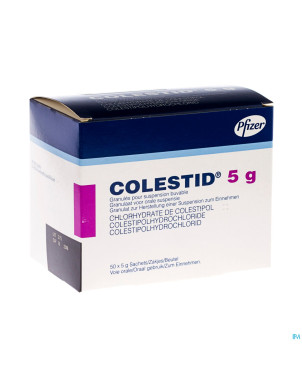 Colestid pulv 50 x 5 g