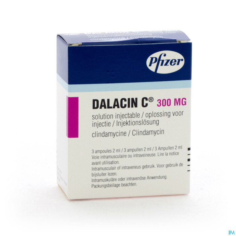 Dalacin c amp inj 3 x 300 mg/2 ml