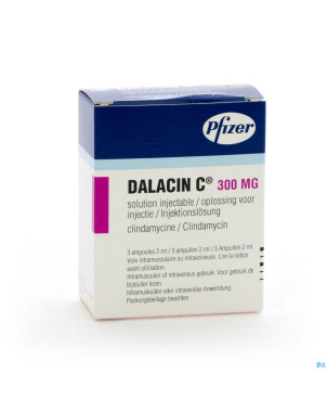 Dalacin c amp inj 3 x 300 mg/2 ml