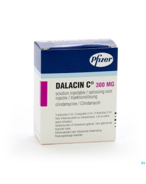 Dalacin c amp inj 3 x 300 mg/2 ml