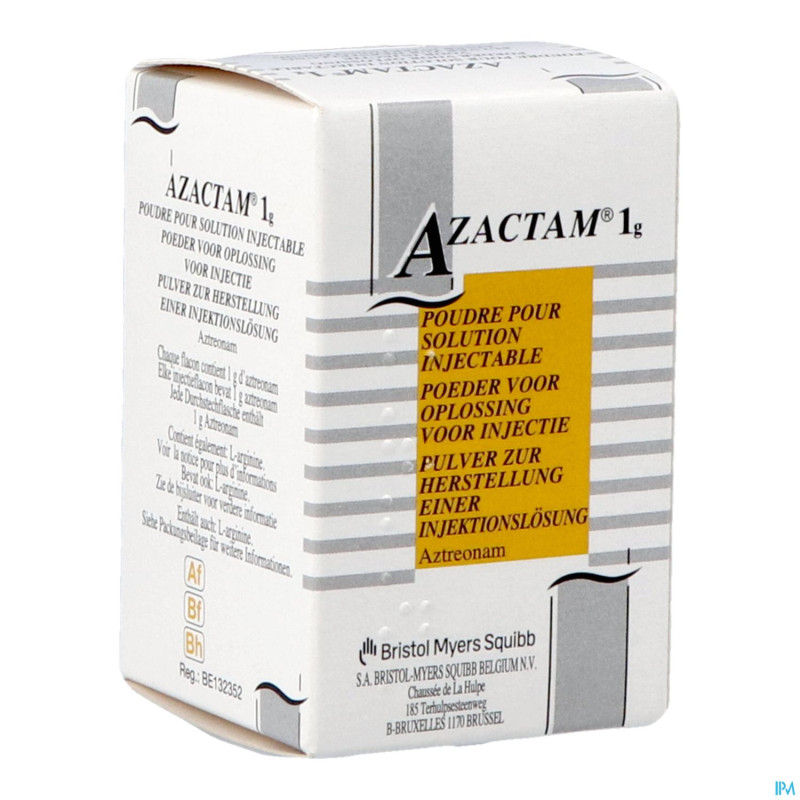 Azactam fl inj 1 x 1 g