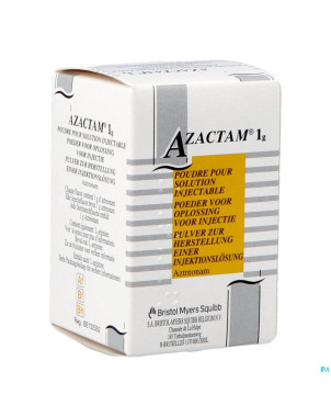 Azactam fl inj 1 x 1 g