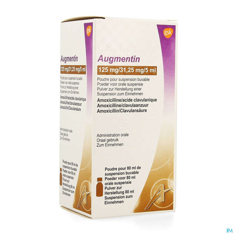 Augmentin fl sir 80ml 125mg/5ml