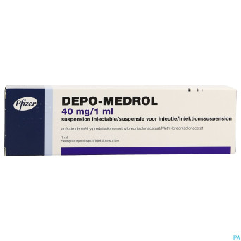 Depo-medrol ser inj 1 x 40 mg/1 ml