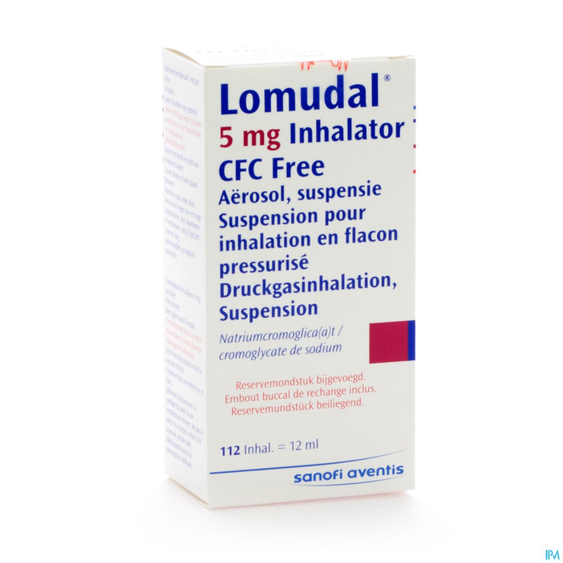 Lomudal aero 1 x 112 dos  5mg/inhal