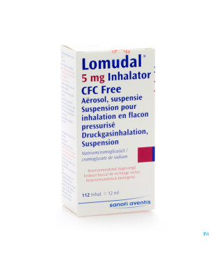 Lomudal aero 1 x 112 dos  5mg/inhal