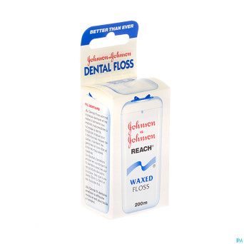 Johnson reach dental floss waxed 200m