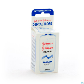 Johnson reach dental floss waxed 200m