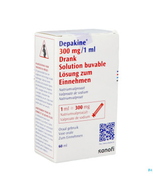 Depakine sol buv 1x60ml  300mg/1ml