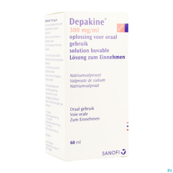 Depakine sol buv 1x60ml  300mg/1ml