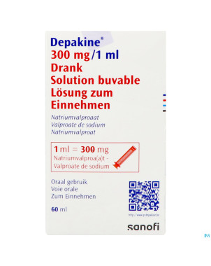 Depakine sol buv 1x60ml  300mg/1ml