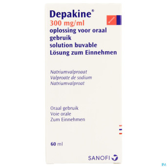 Depakine sol buv 1x60ml  300mg/1ml