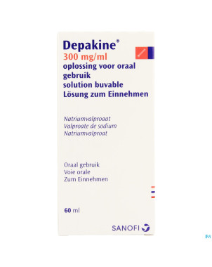 Depakine sol buv 1x60ml  300mg/1ml