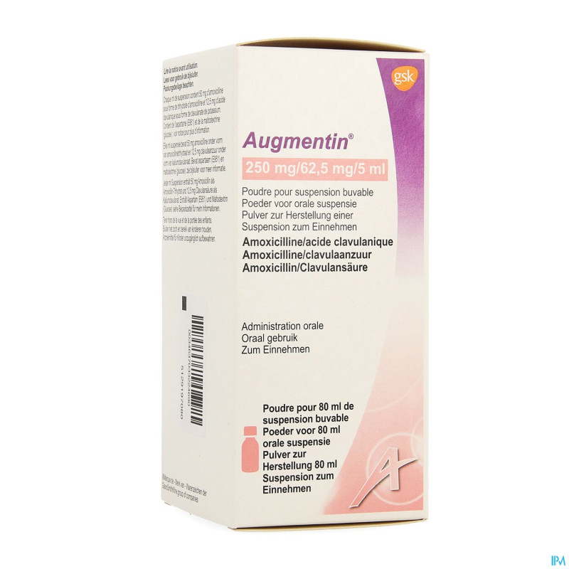 Augmentin sir 1x80ml 250mg-62,50mg