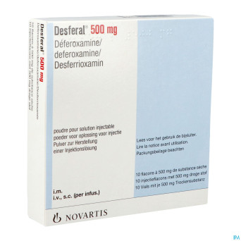 Desferal amp  inj  10 x 500 mg