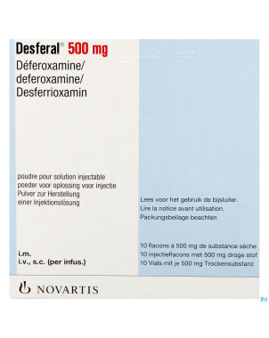 Desferal amp  inj  10 x 500 mg