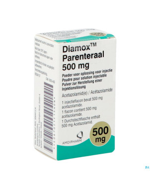 Diamox parenteral pdr sol inj fl inj 1 x 500mg