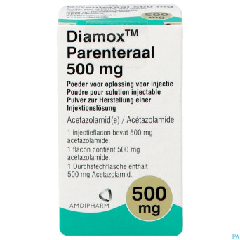 Diamox parenteral pdr sol inj fl inj 1 x 500mg