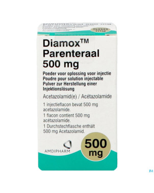Diamox parenteral pdr sol inj fl inj 1 x 500mg