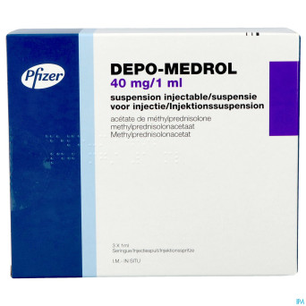 Depo-medrol ser inj 3 x 40 mg/1 ml