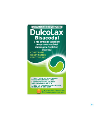 Dulcolax bisacodyl drag  40x 5mg