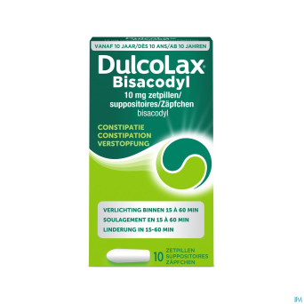 Dulcolax bisadocyl supp  10 x 10 mg