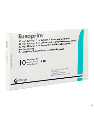 Eusaprim pro perf10x amp inj 80mg-400mg/5ml
