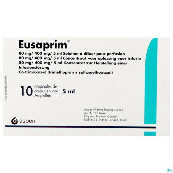 Eusaprim pro perf10x amp inj 80mg-400mg/5ml