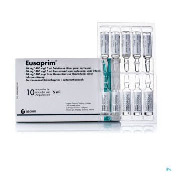 Eusaprim pro perf10x amp inj 80mg-400mg/5ml