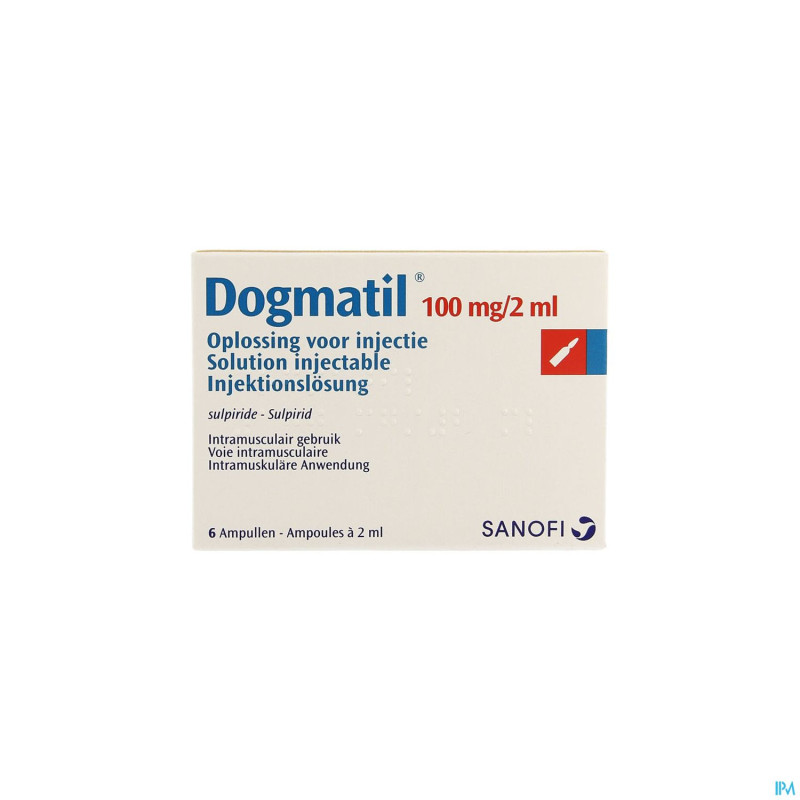 Dogmatil amp  6 x 100 mg/2 ml
