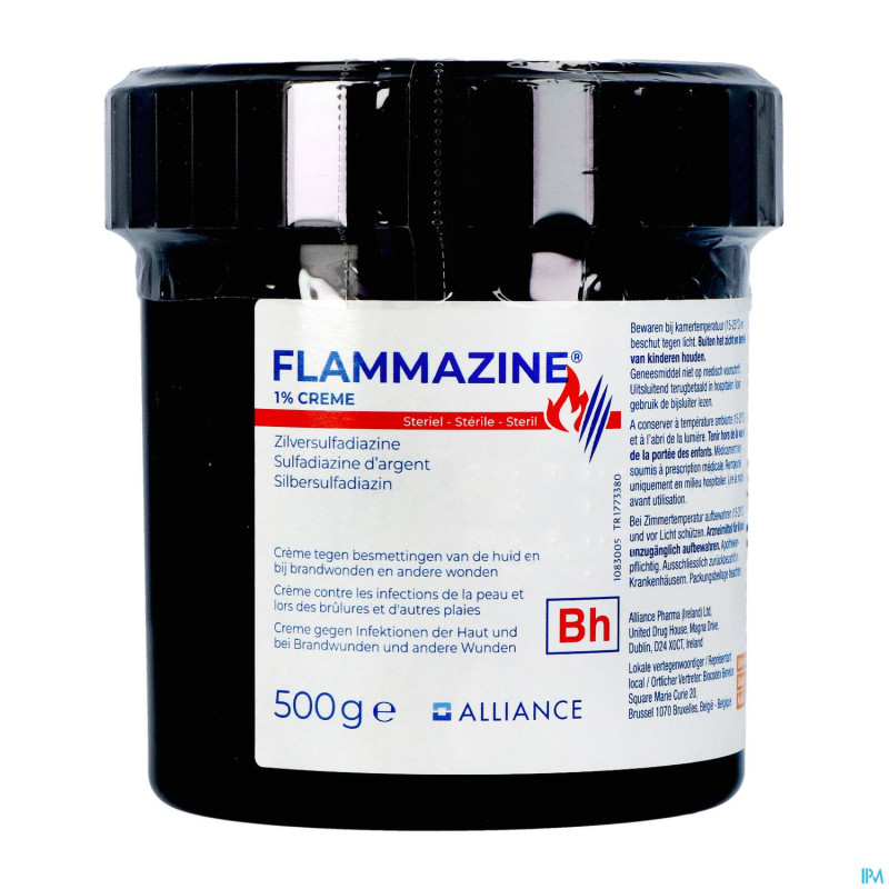 Flammazine 1% creme 1 x 500g