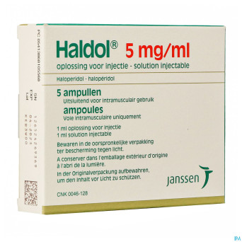 Haldol amp 5 x 5 mg/1 ml