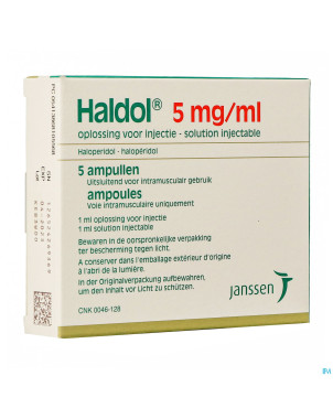 Haldol amp 5 x 5 mg/1 ml
