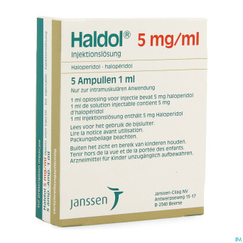 Haldol amp 5 x 5 mg/1 ml