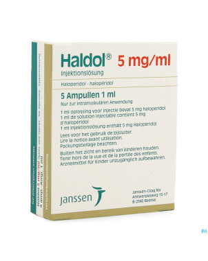 Haldol amp 5 x 5 mg/1 ml