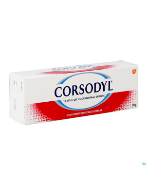 Corsodyl 10mg/g gel dentaire tube  50g