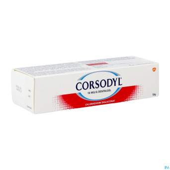 Corsodyl 10mg/g gel dentaire tube  50g